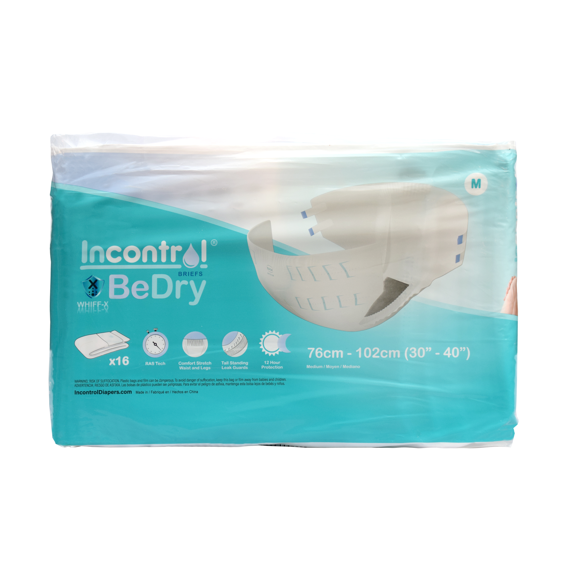 InControl BeDry Premium Incontinence Briefs